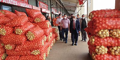 Başkan Büyükkılıç, Yeni Hal Esnafını Ziyaret Etti
