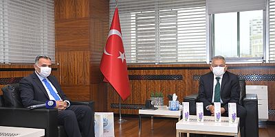 Başkan Cabbar ve Develi Voleybol Takımından Memduh Başkana Ziyaret