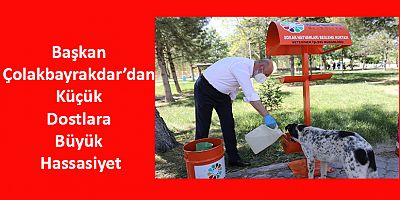 Başkan Çolakbayrakdar’dan Küçük Dostlara Büyük Hassasiyet