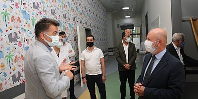 Başkan Çolakbayrakdar, ERÜ Kanka Çocuk Hematoloji ve Onkoloji Hastanesi’ni Ziyaret Etti