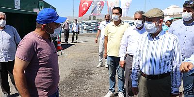 Başkan Çolakbayrakdar, kurban kesim alanını denetledi