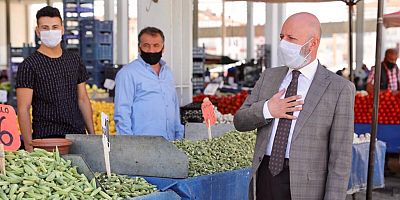 Başkan Çolakbayrakdar, Pazar Yerini Denetledi