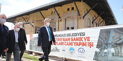 Başkan Palancıoğlu Camideki Çalışmaları Yerinde İnceledi