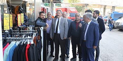 Başkan Palancıoğlu Camikebir Esnafını Ziyaret Etti