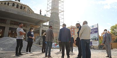 Başkan Palancıoğlu, Dursun Koca Cami’nin İnşaatını İnceledi