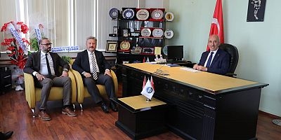 Başkan Palancıoğlu'ndan Yeni KESOB Başkanı Odakır’a Hayırlı Olsun Ziyareti