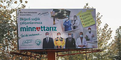 Başkan Yalçın’dan Sağlık Çalışanlarına ‘Minnettarız’ İlanı