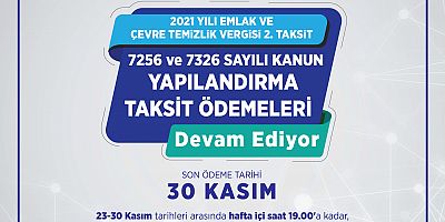 Başkan Yalçın’dan Vergide Son Gün Hatırlatması