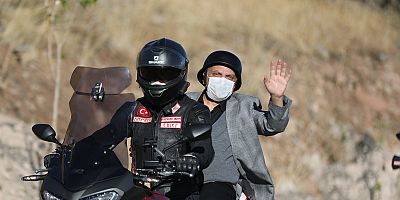 Başkan Yalçın, Motosiklet Kulübüyle Ağaç Dikti