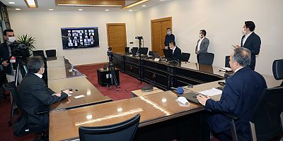 Başkan Yalçın, Video Konferansla Bayramlaştı