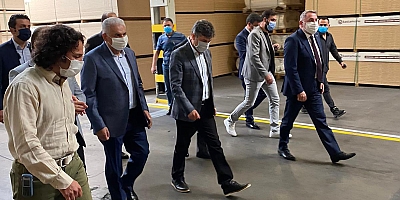 Binali Yıldırım, Erciyes Anadolu Holding'i Ziyaret Etti