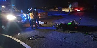 Bünyan Yolu'nda Feci Motor Kazası