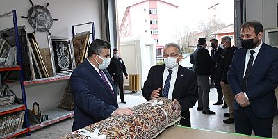 Büyükkılıç, El Emeği Göz Nuru Ürünlerin Yer Aldığı E 38’i Yerinde İnceledi