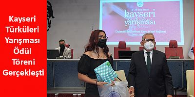 Büyükkılıç, Kayseri Türküleri Yarışması Ödül Töreni’ne Katıldı