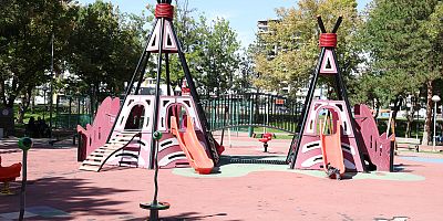 Büyükşehir’den Çocuk Macera Parkları Ve Park Mobilyaları