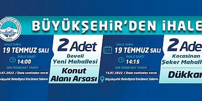 Büyükşehir'den İhale