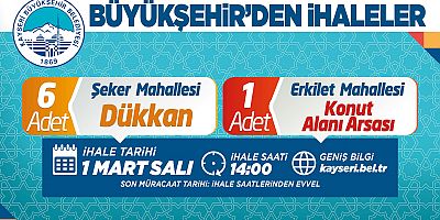 Büyükşehir’den İhaleler