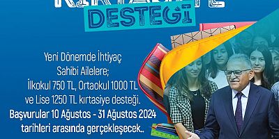 Büyükşehir’den İhtiyaç Sahibi Ailelere Kırtasiye Yardımı