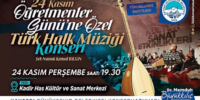 Büyükşehir’den Öğretmenler Günü’ne Özel Konser