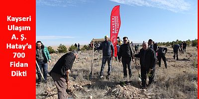 Büyükşehir Ulaşım A.Ş’den  Hatay’a 700 Fidan