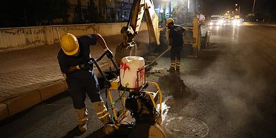Büyükşehir ve KASKİ’den Gece Mesaisi