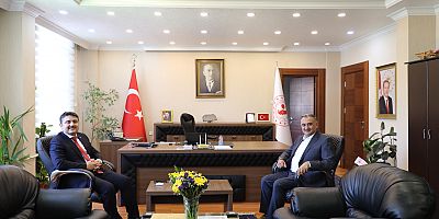 Cabbar Başkandan Kaymakam Tunç'a Hayırlı Olsun Ziyareti