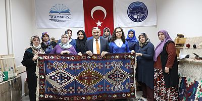 Cabbar Başkandan Kilim Atölyesine Ziyaret