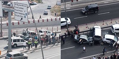 Çevreyol'da Zincirleme Kaza: 4 Yaralı