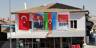 CHP Bünyan Teşkilatı 29 Ekim Öncesi Azerbaycan Bayrağı Astı
