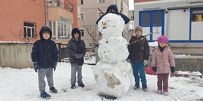 Çocuklar Kartopu Oynadı, Kardan Adam Yaptı