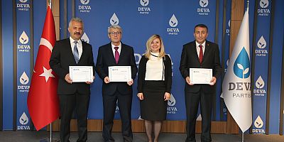 DEVA Partisi Kayseri 3 İlçe Başkanına Yetki Belgesini Verdi!