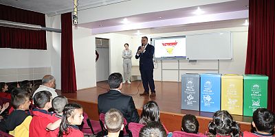 Develi Belediyesinden İlkokul Öğrencilerine Sıfır Atık Eğitimi