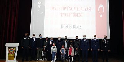 Devlet Övünç Madalyası Tevcih Töreni Yapıldı
