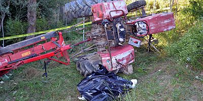 Devrilen Traktörün Altında Kalan Sürücü Hayatını Kaybetti!