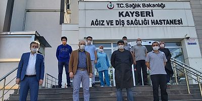 Diş Hastanesi yöneticileri, hastane personeli ile bayramlaştı 