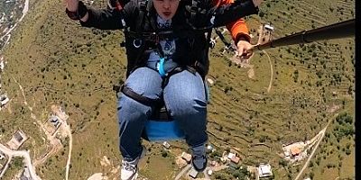 Down Sendromlu Zekiye'nin Yamaç Paraşütü Hayali Gerçek Oldu