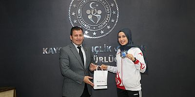 Dünya İkincisi Hayriye’den Kabakcı’ya Ziyaret