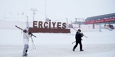 Erciyes'te Kar Kalınlığı 70 Cm