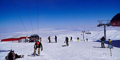 Erciyes’te Kayak Sezonu Devam Ediyor