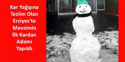 Erciyes'te Maskeli Kardan Adam