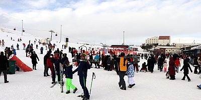 Erciyes'te Sömestir Tatili Yoğunluğu