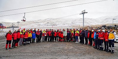 Erciyes'te Yeni Sezon Öncesi Kurtarma Tatbikatı Yapıldı