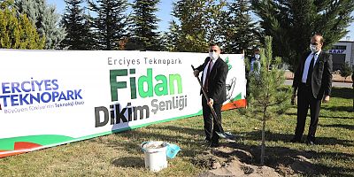 Erciyes Teknopark’da “Geleceğe Nefes” Fidanları Toprakla Buluşturuldu