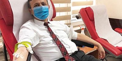 ERÜ Rektörü Çalış, Kan Bağışında Bulundu