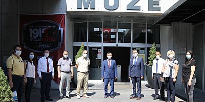 ERÜ Rektörü Prof. Dr. Mustafa Çalış, Kayseri Arkeoloji Müzesi’ni Ziyaret Etti