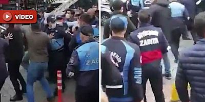 Fatih Belediyesi ile İBB Zabıtaları Arasında Kavga Çıktı!