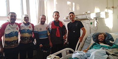 Fransız Bisikletli Bünyan’da Kaza Geçirdi, Kayseri’de Ameliyat Edildi