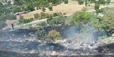 Hacılar'da Çıkan Yangın Söndürüldü