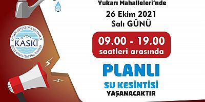 Hacılar'da Su Kesintisi