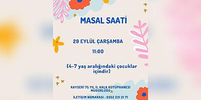 Halk Kütüphanesi’nde Masal Saati
